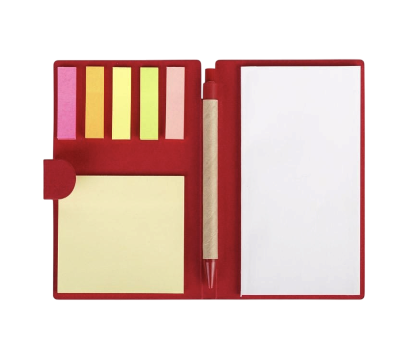 LIBRETA ECO POST IT ROJA